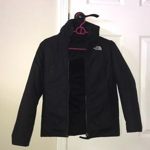 Reversible girls North Face jacket